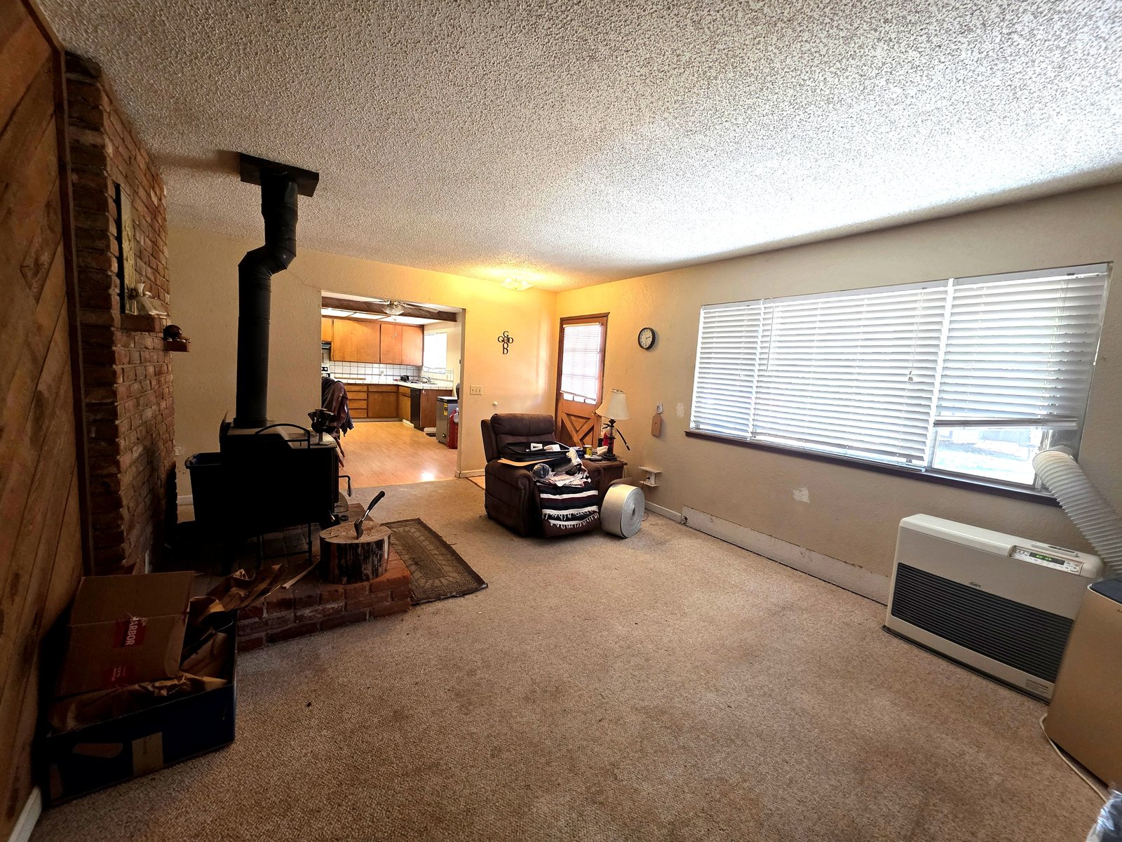 Living room and kitchen view